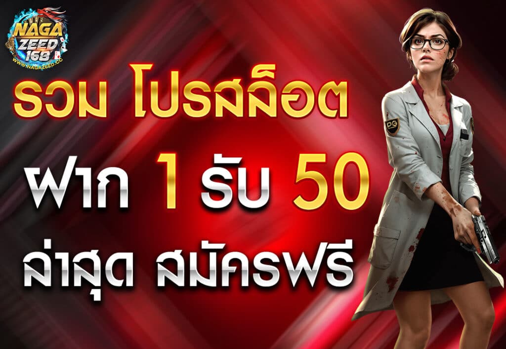 รวม โปรสล็อต ฝาก 1 รับ 50 ล่าสุด สมัครฟรี
